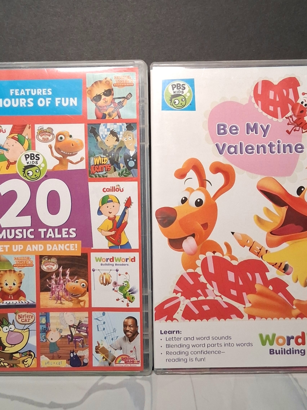 PBS KIDS: 20 Music Tales and Be My Valentine DVD LOT
